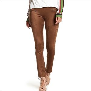 NEW BCBGMAXAZRIA moris suede leggings